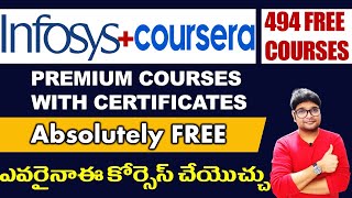 Infosys Free Courses With Certification | 494+ Coursera Free Courses | Infosys Coursera Offer