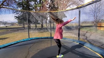 How to do a back handspring on a trampoline| 4 steps to a back handspring!