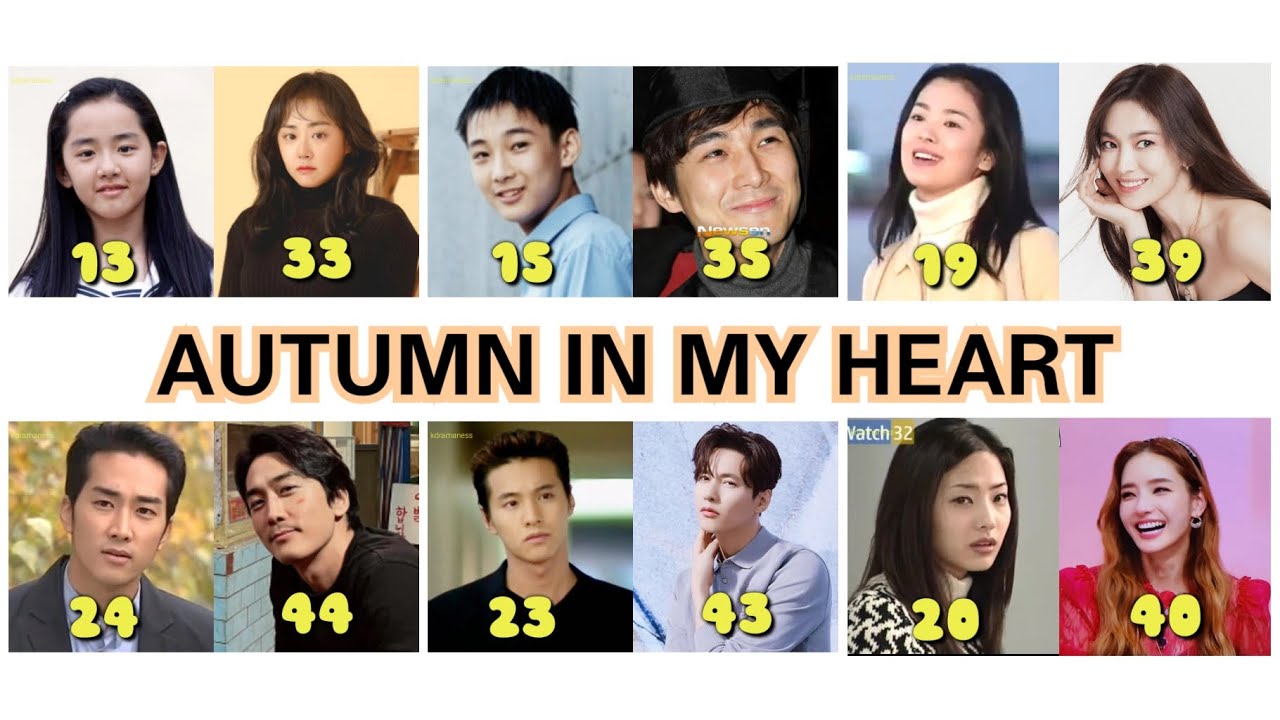 Autumn in my Heart Casts | THEN AND NOW (2000 vs. 2021) - YouTube