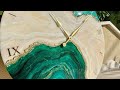 Gorgeous resin geode wall clock resin art tutorial