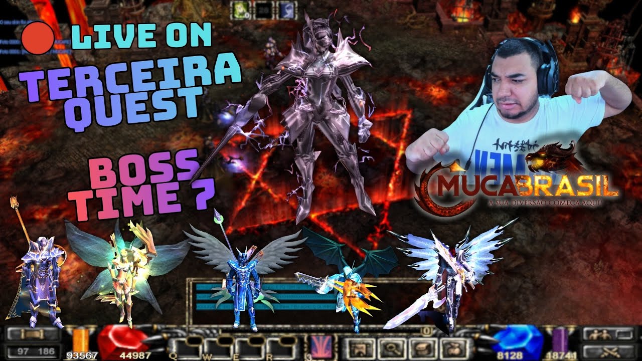 🔴LIVE ON: MU CA BRASIL -  Terceira Quest dia  05 - Prontos para batalha 13:00h❗muca❗guild ❗discord