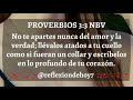 La Reflexión De Hoy 🔥 Proverbios 3:3