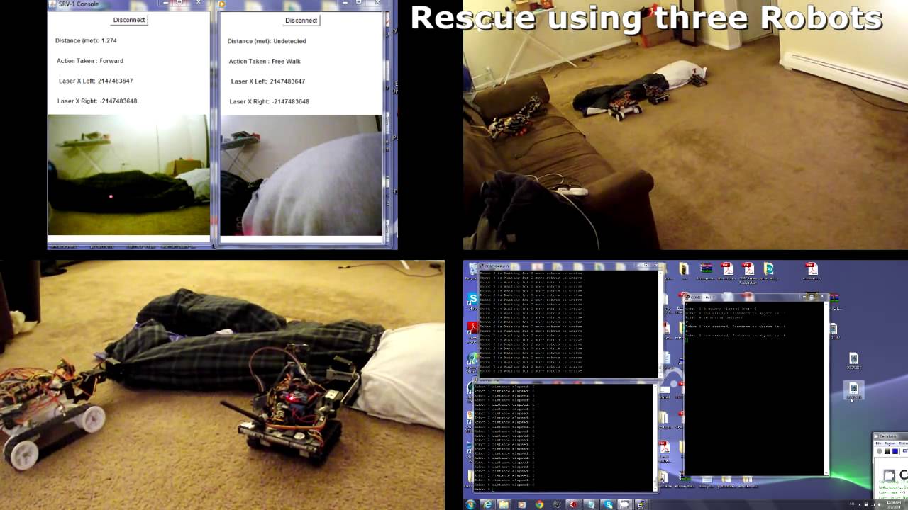 Heterogeneous Robot Swarm Deployment Environment and Working Examples