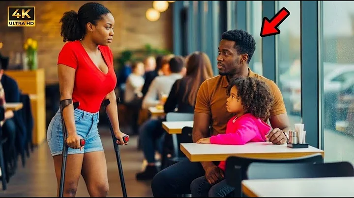 “Can I Share This Table?” Asked a One-Legged Girl—Then the Black Single Dad Answered