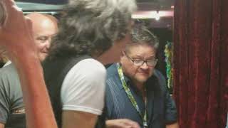 Paul Stanley Talking to Lydia Criss Bob Kulick Big John Harte on KISS KRUISE VII