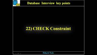 DB22. SQL - CHECK Constraint