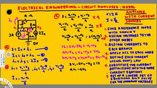 Electrical Engineering : Circuit Analysis : Nodal Anlysis w/Current Sources #4