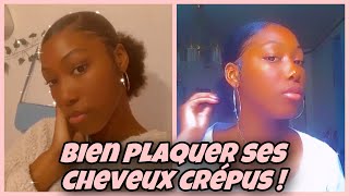 BIEN PLAQUER SES CHEVEUX CRÉPUS