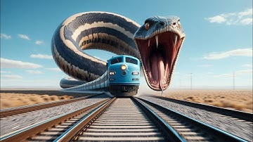 Train vs Giant Snake 🐍 | The Moment Everything Went Wrong!