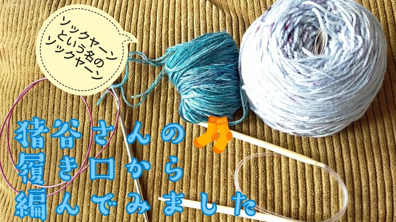 【猪谷さんの🧦】履き口から編みたい!😆という方へ