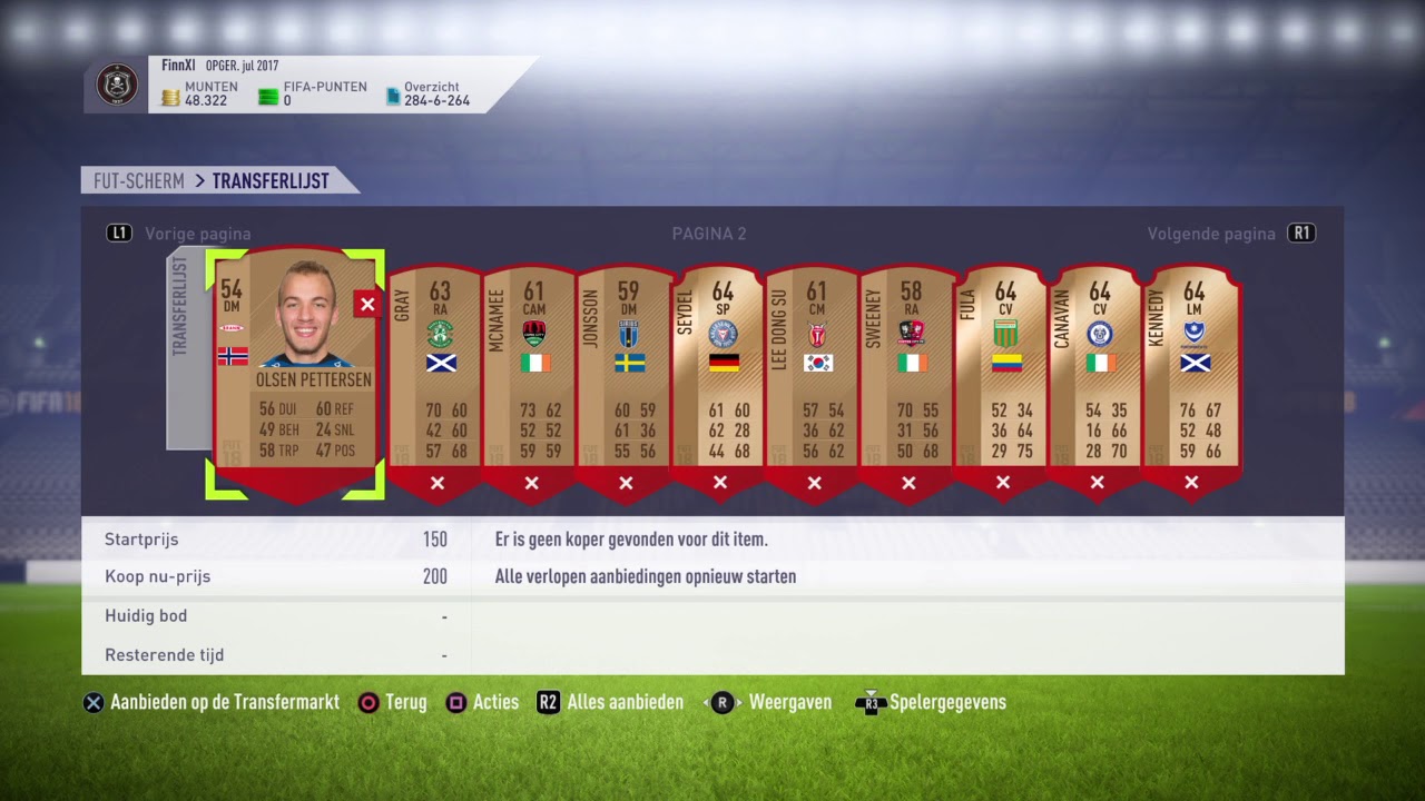 Sniping Filters FIFA 18 Trading Method