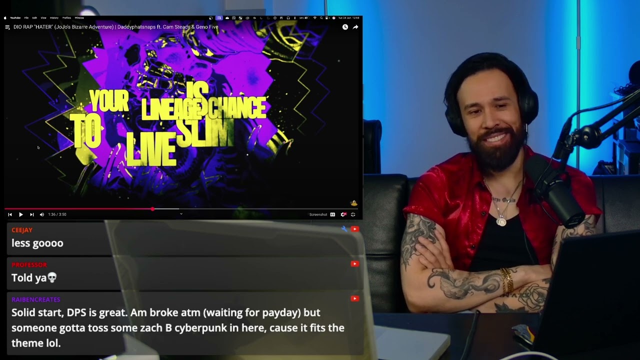 DPS Cooked!! DIO RAP REACTION 