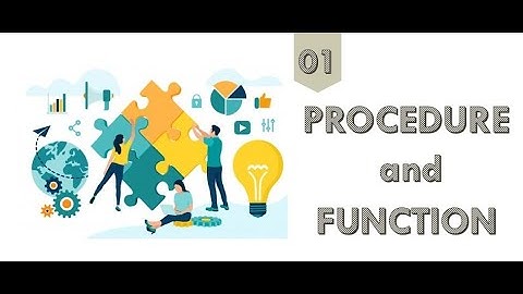 Procedure dan Function - Pertemuan 1
