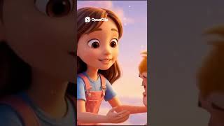 Monkey's Hat Chase Cloud Adventure &amp; Friendship! #3danimation #animation #kidsadventure