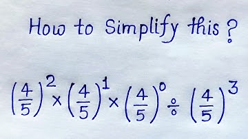 How to simplify ? |Nice Exponent Math Simplification |Olympiad Math |Nitesh