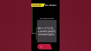 Javascript quiz question 01 #Devquiz