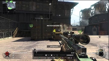 Call of Duty Black Ops- Search And Destroy Lucky Tomahawk Across Map!