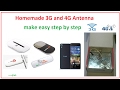 How to make powerful 3G and 4G antenna at home - Easy step by step