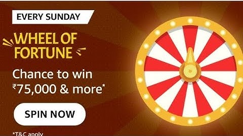 Amazon Wheel Of Fortune Quiz Answers Today | Win 10000 Amazon Pay Balance | 29 May 2022