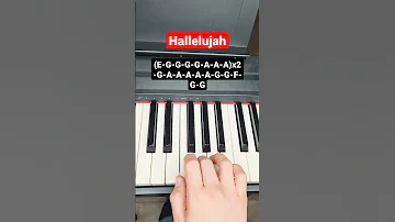Hallelujah Leonard Cohen - piano tutorial