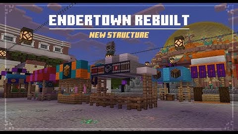 EnderTown Rebuilt NEW Structure｜ Decayed Reality V2  MCPE/MCBE
