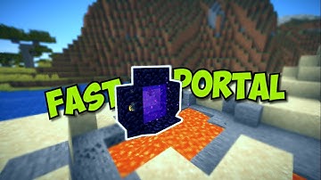 How to Make FAST NETHER PORTALS [Speedrun Nether Portal Tutorial]