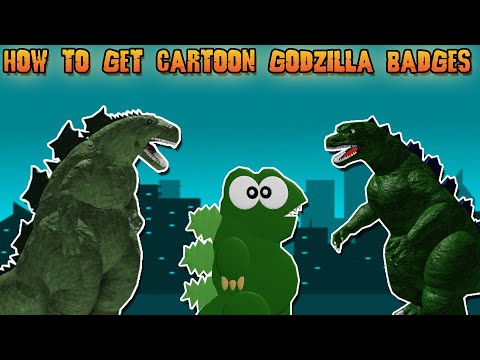 How To Get All The Cartoon Godzilla Badges Roblox Kaiju World Youtube - roblox kaiju world all badges