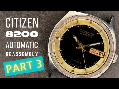 Citizen Miyota 8200a Rebuild Part 1 of 4 - YouTube