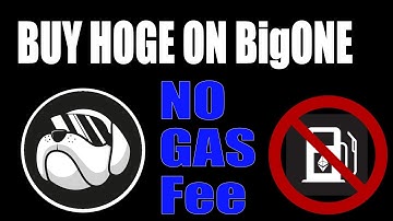 How to buy Hoge on BigONE with no gas fees!