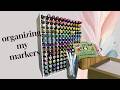 Satisfying Organizing My Colorful Markers ✨ ASMR | #satisfying #organizing | LoveAndColor Art