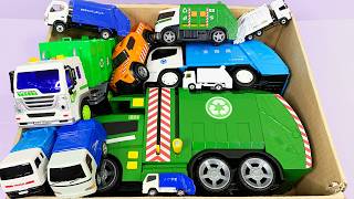 坂道走る『ゴミ収集車』のミニカー！坂道走行テスト！サイレンあり｜Slope driving test with minicars of “garbage truck” run on slopes!