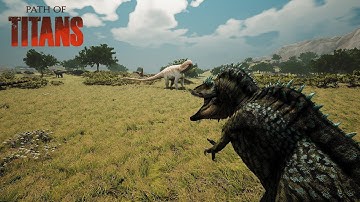 The Return of the God Acrocanthosaurus!!!! Path of Titans Semi Realism