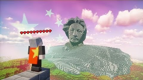 单人生存爆肝2000000方块还原毛泽东青年艺术雕像！【洛西卡zZ】