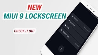 MIUI 9 NEW LOCKSCREEN UPDATE 2017 | Clean Interface | Dark glow screenshot 3