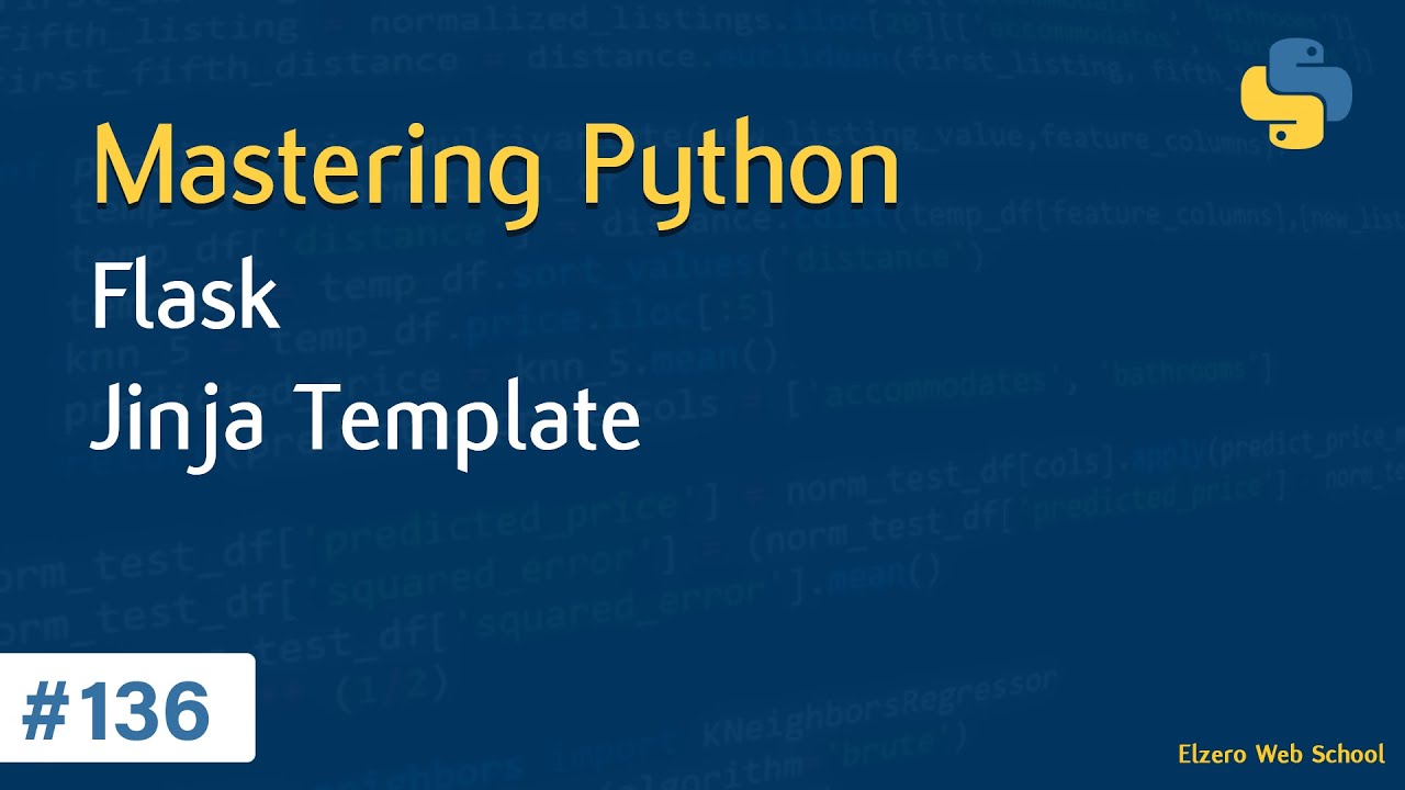 Learn Python in Arabic #136 - Flask - Jinja Template