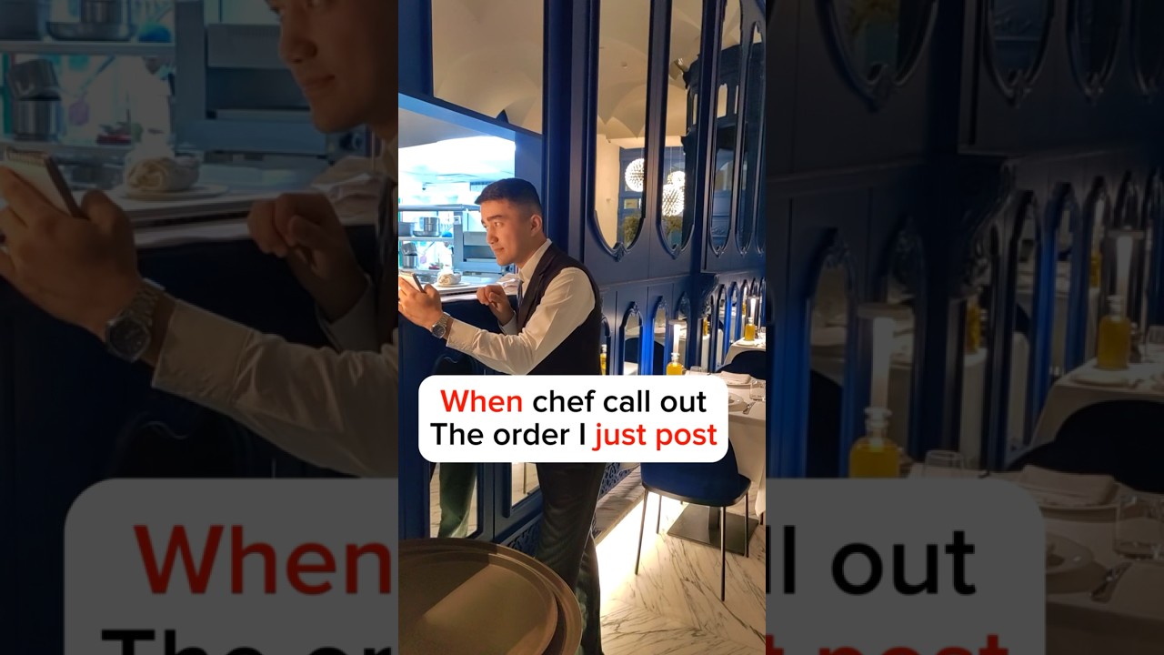 When chef call out the order 