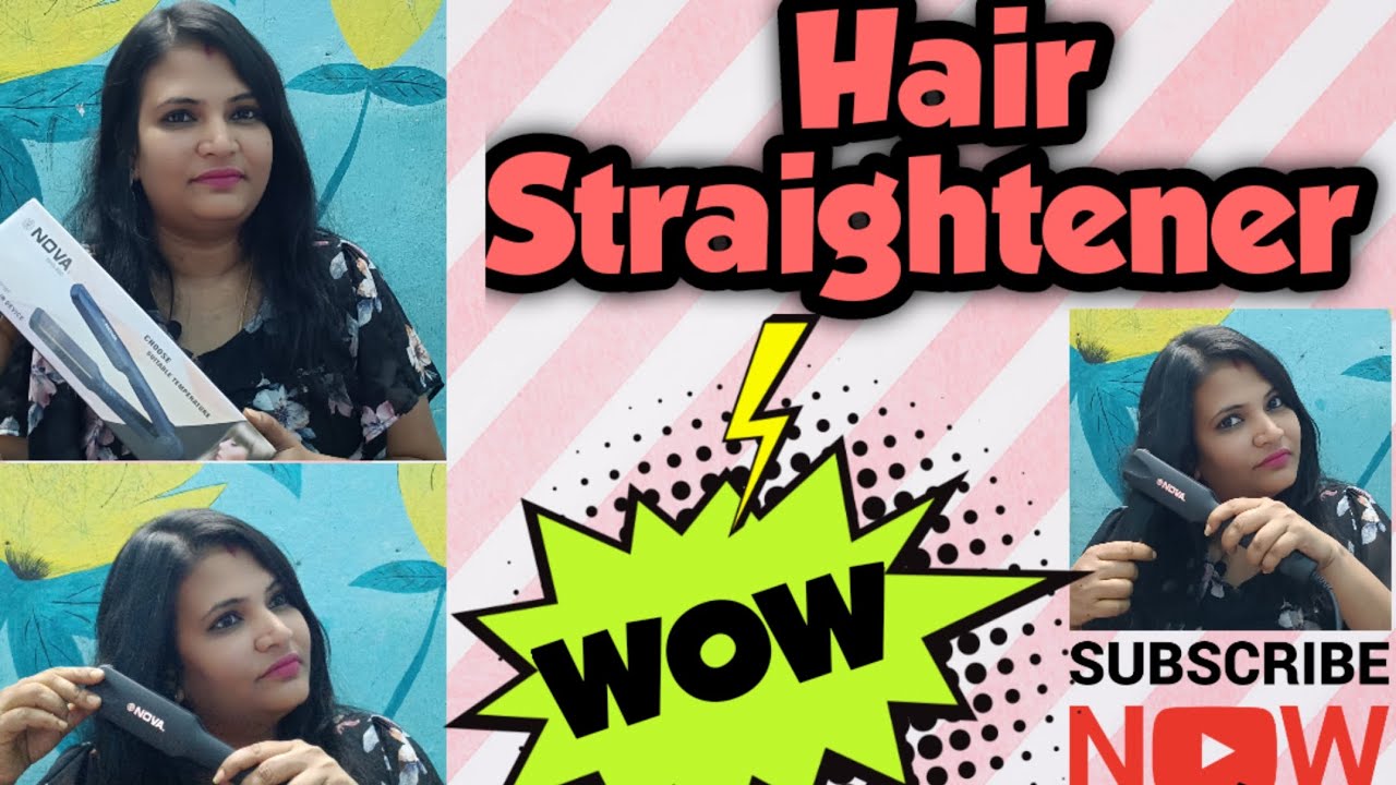 Nova NHS860 2 in 1use Hair Straightener & Saree pleat setting