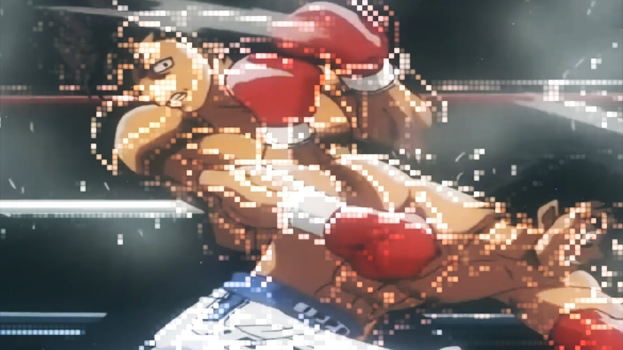 Hajime no ippo edit || Glitch edit - Alight Motion || VHS-CRT edit