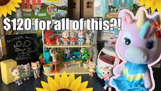 A world of mini dolls for a shockingly low price from HONEY BEE ACRES! Dolls and furniture playsets!