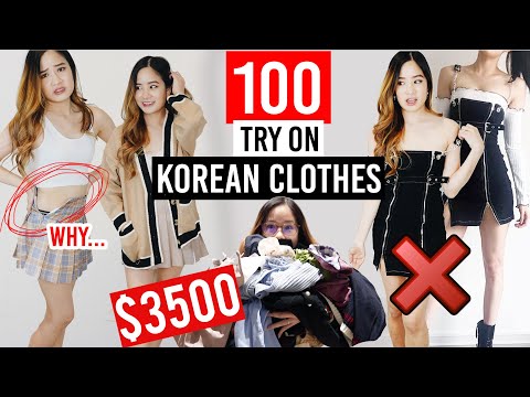 $3500 HAUL - I try on 100 KOREAN CLOTHES from YESSTYLE *honest reviews*