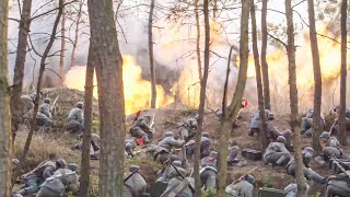 картинка: 1 м перед китайскими солдатами - огненное море, все снаряды японских солдат потрачены впустую!