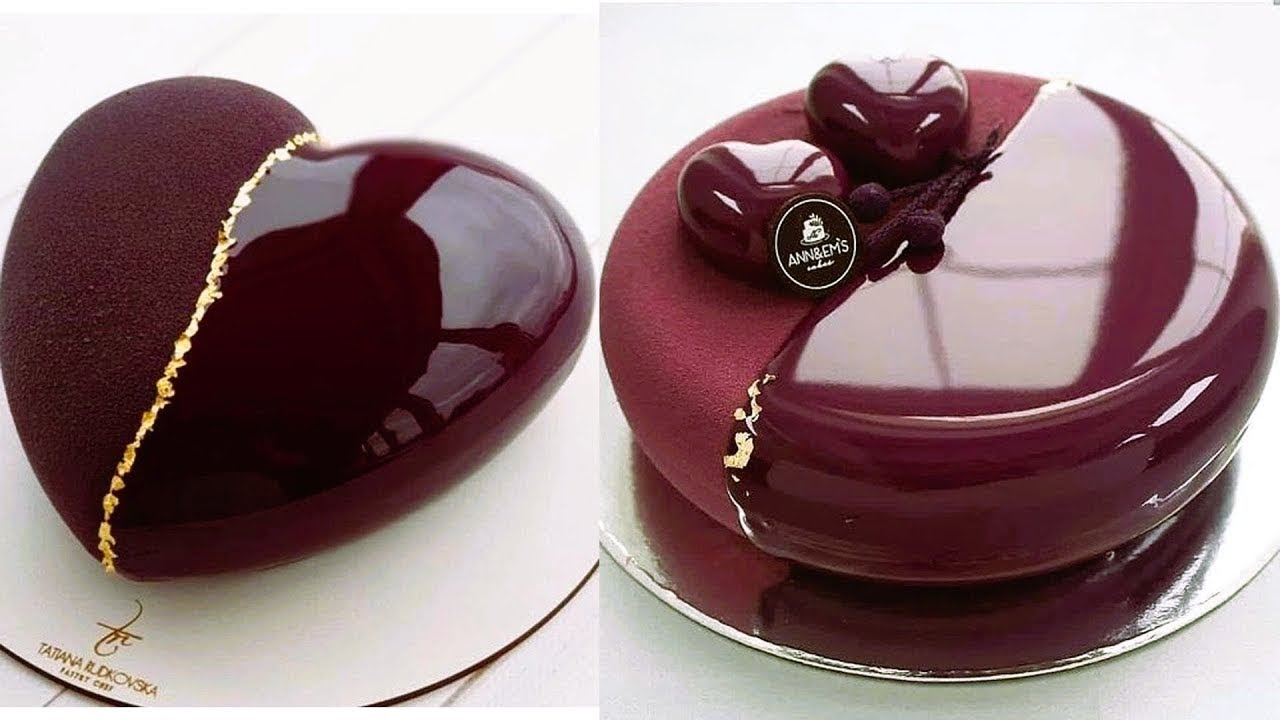 Chocolate Mirror Cake - The Gourmet Larder Cakes
