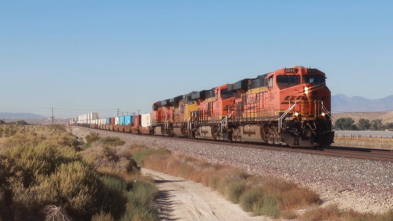 Trains Compilation 187 BNSF Double Stacks Cajon & Needles Sub