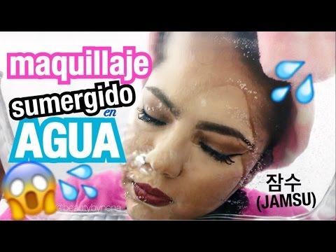 MAQUILLAJE SUMERGIDO EN AGUA |TECNICA COREANA (Jamsu) A PRUEBA ♥BeautybyNena