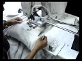 Label attaching machine in garment production