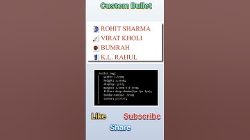 Custom Bullet #shortsvideo #short #webdevelopment