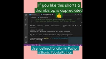 Creating User Defined Function in Python 👍