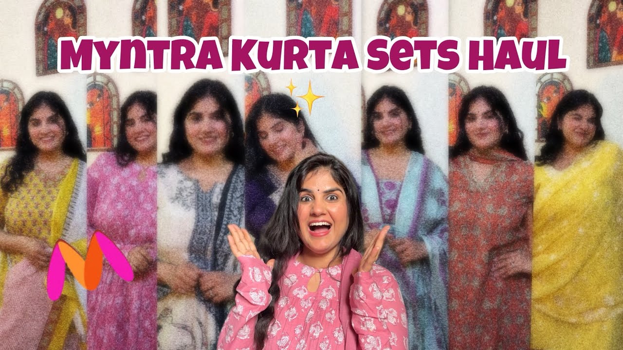 Myntra Kurta Set Haul 💸 | Budget Ethnic Wear (Honest Review)