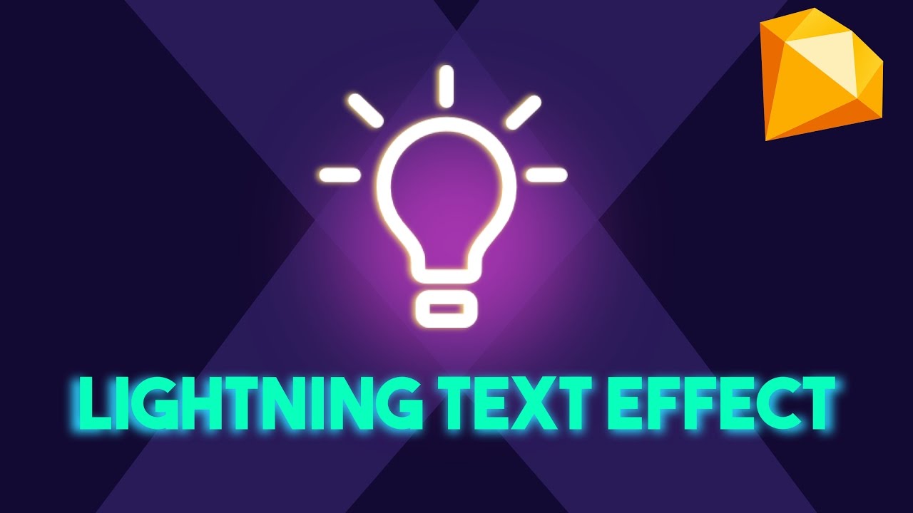 How To Create A Lightning Text Effect In Sketch App