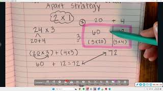 Distributive Property with Break Apart Strategy